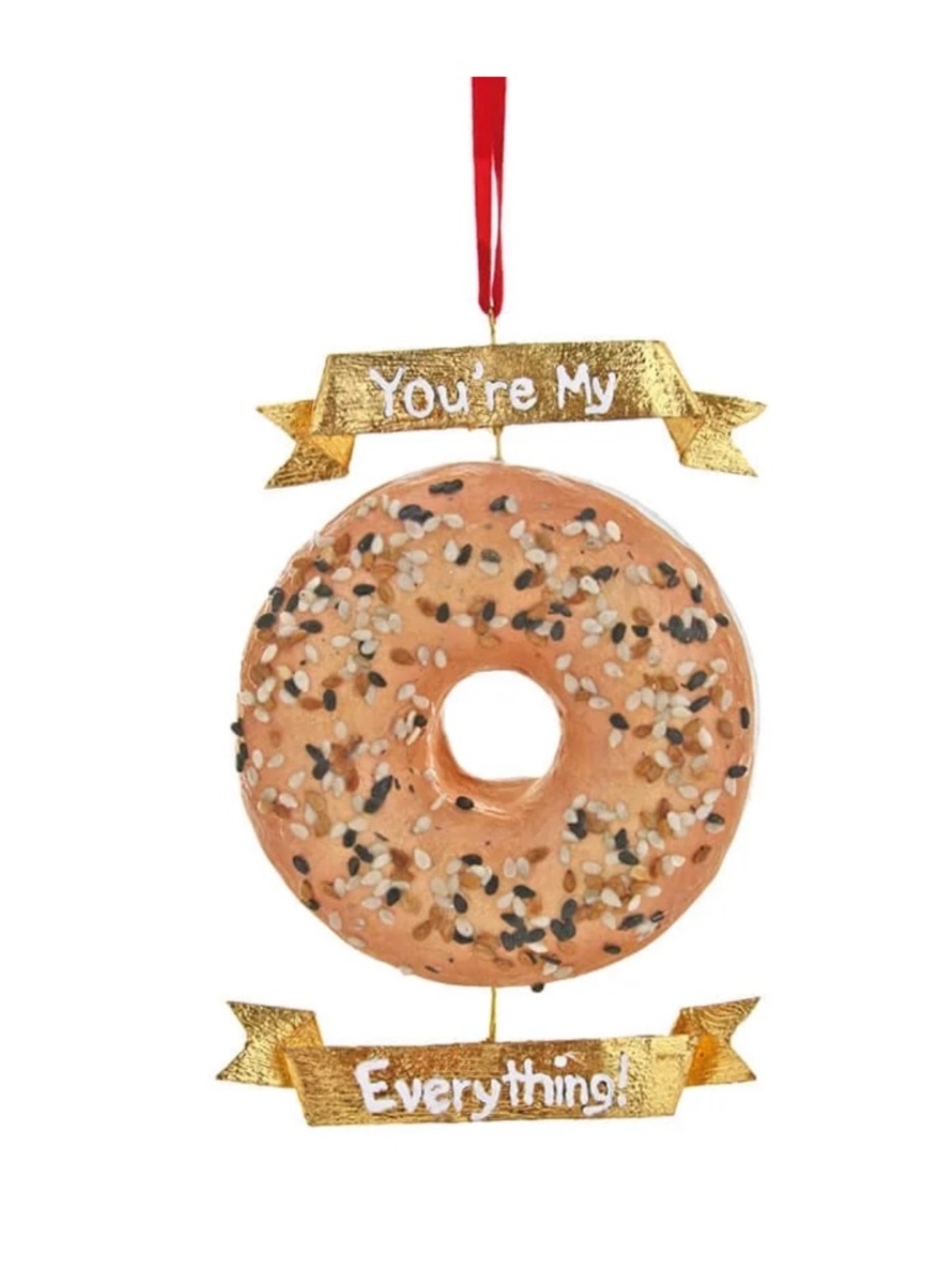 NEW Cody Foster You're My Everything Bagel Ornament 4.5"